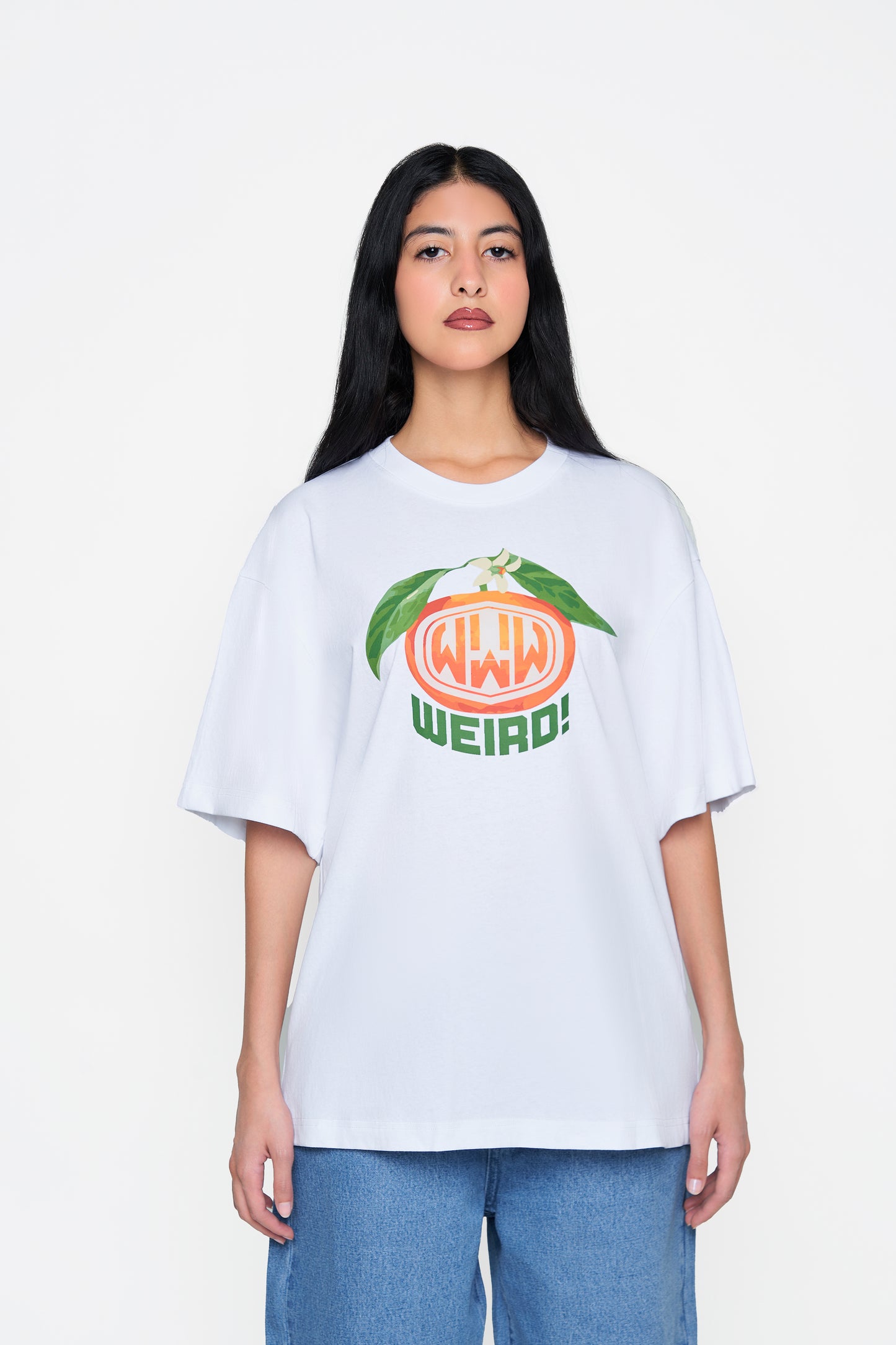 THE WEIRD ORANGE - WHITE - TSHIRT