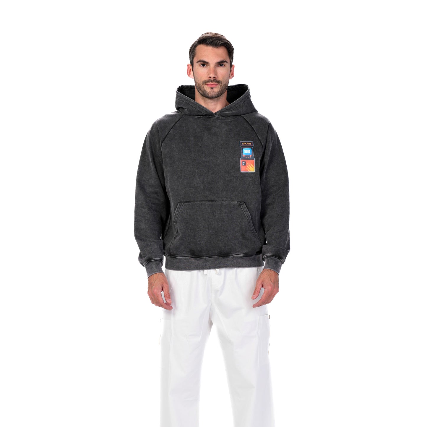 ARCADE GAME - GRAY HOODIE