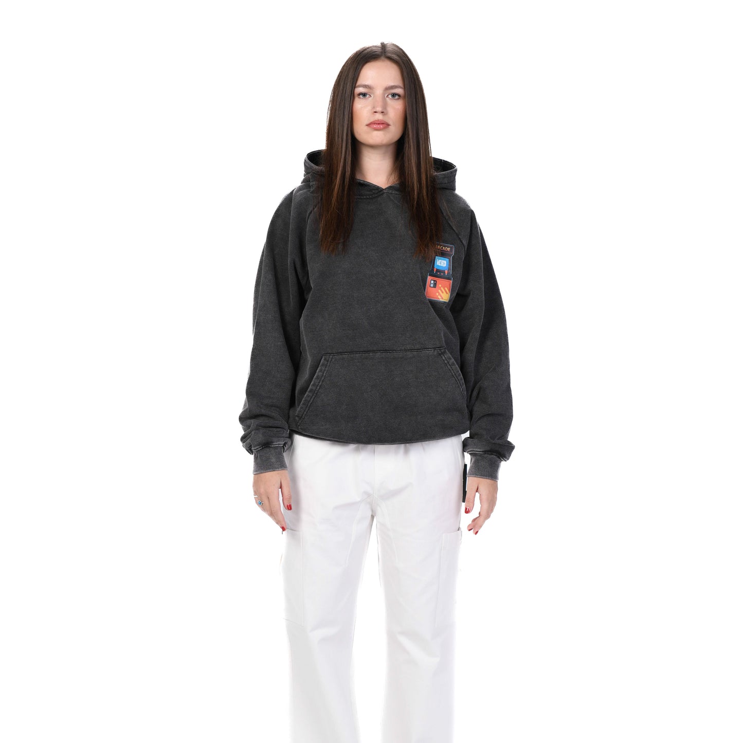 ARCADE GAME - GRAY HOODIE
