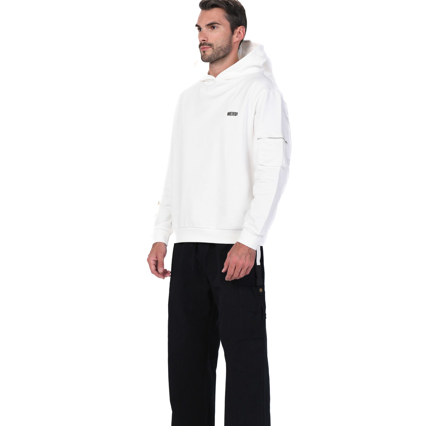 WHITE VEST HOODIE