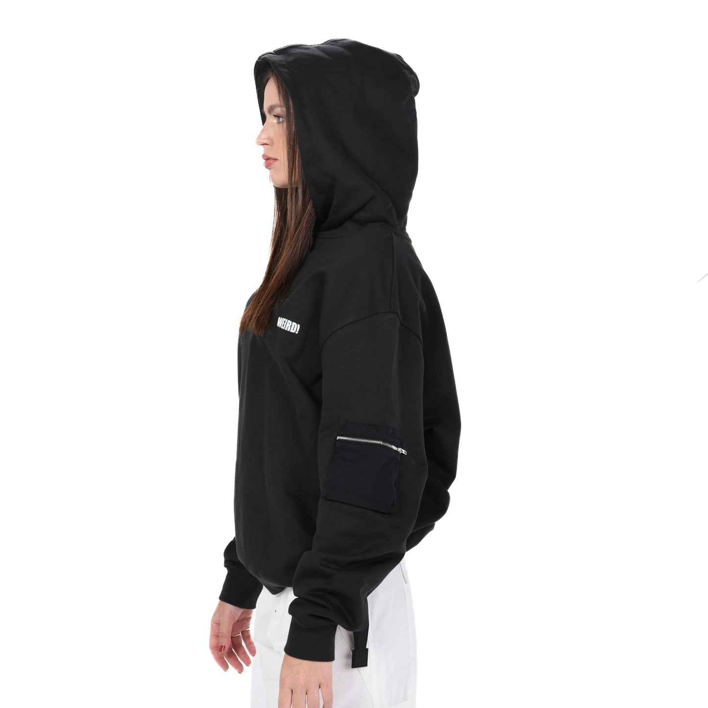 BLACK VEST HOODIE