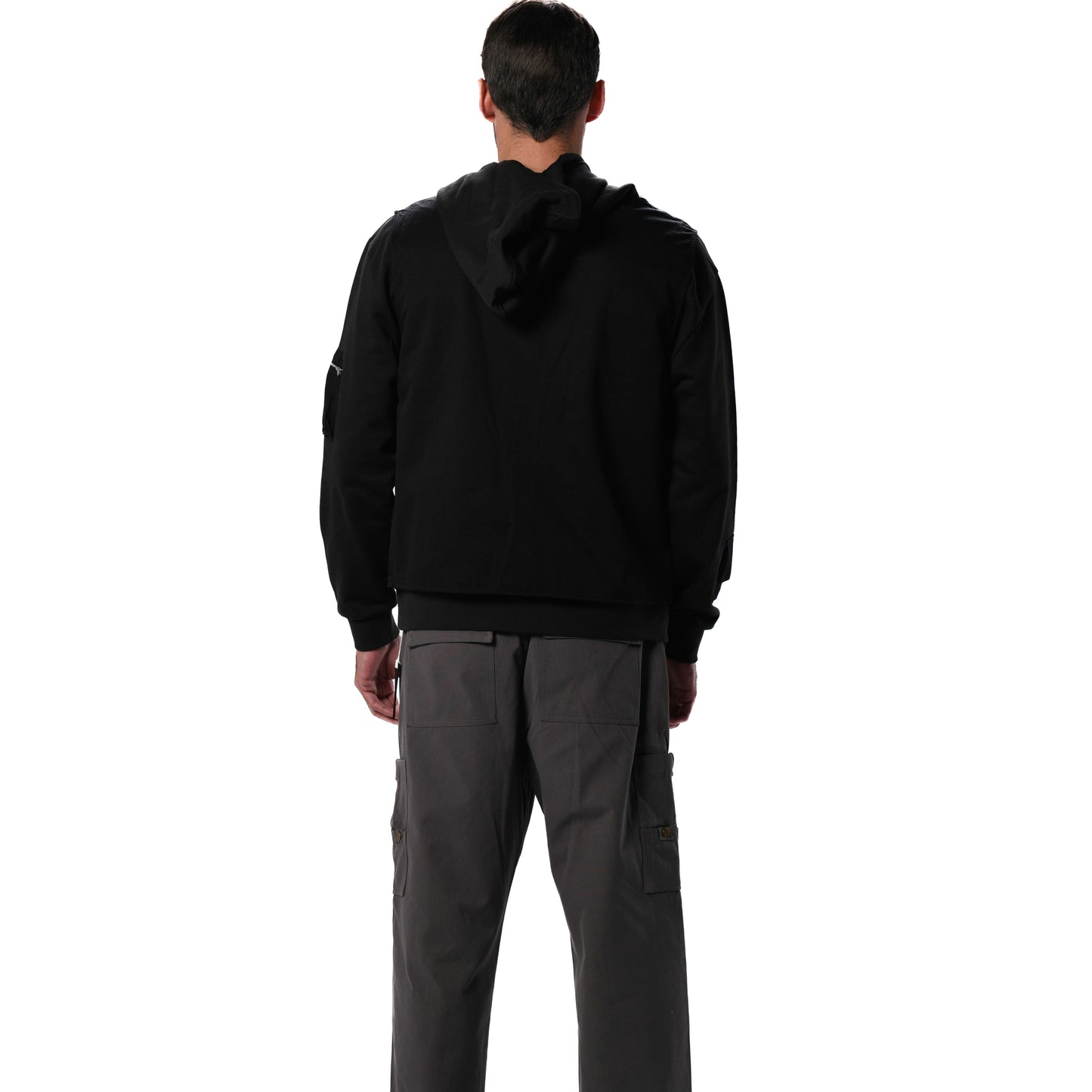 BLACK VEST HOODIE