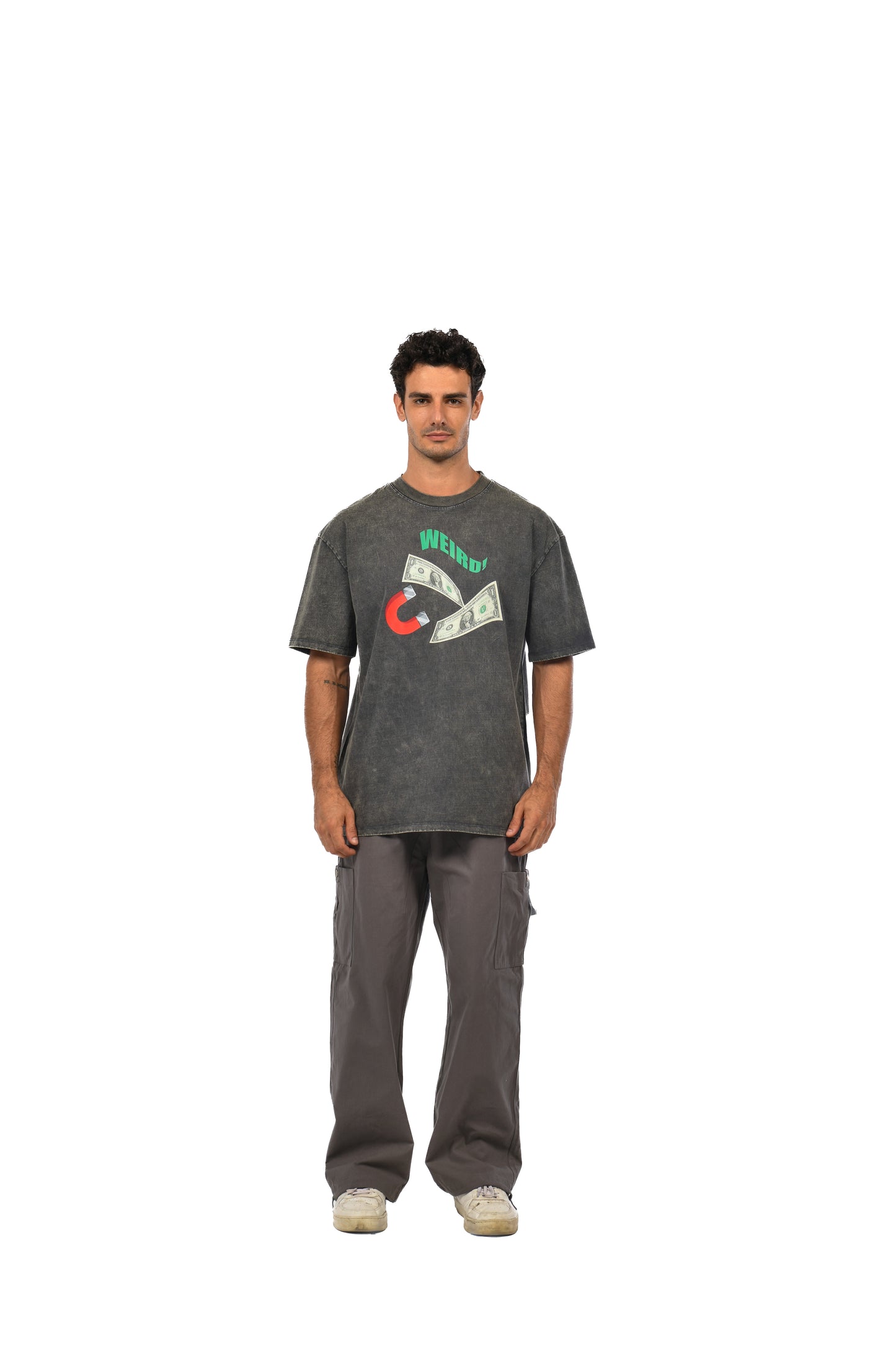 MONEY MAGNET - GRAY - TSHIRT
