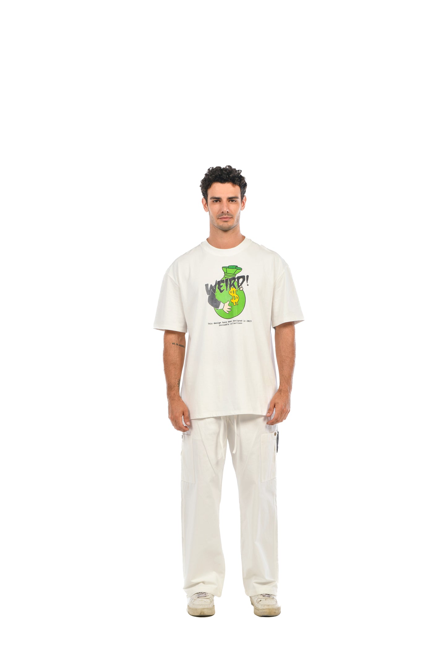 THE MONEY BAG - WHITE - TSHIRT
