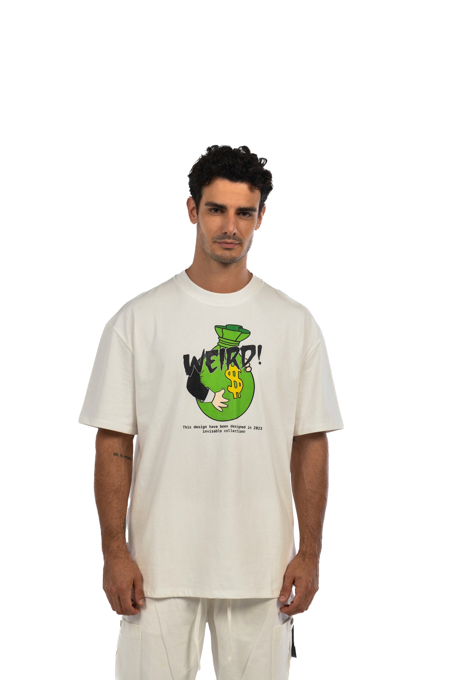 THE MONEY BAG - WHITE - TSHIRT
