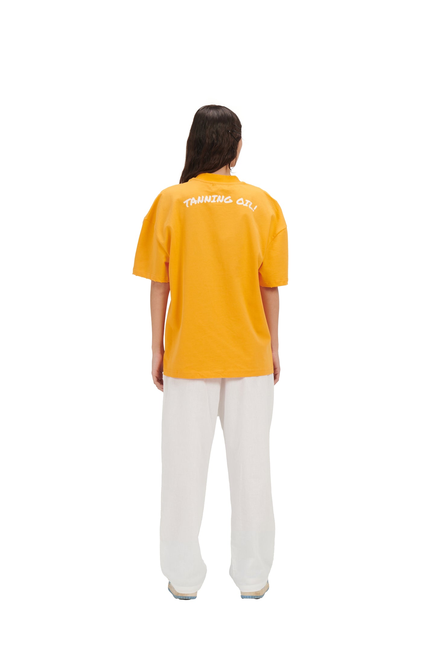 TANNING OIL - ORANGE T-SHIRT